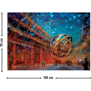 Mistik Astroloji Duvar Örtüsü Halısı 140 x 100 CM-70X100 cm