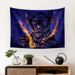 Kaplan Duvar Örtüsü Halısı 140 x 100 CM-70X100 cm