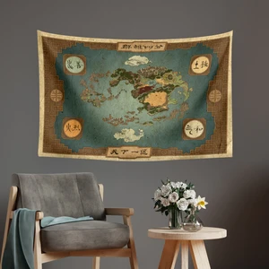 Avatar Son Hava Bükücü Duvar Örtüsü Halısı Film Afişi 140 x 100 cm Yüksek Kalite Mikrofiber