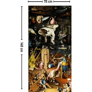Hieronymus Bosch Cehennem Duvar Örtüsü Halısı 70X140 cm