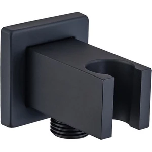 Ankastre Askılı Duş Çıkış Dirseği Kare Siyah KDC105-B