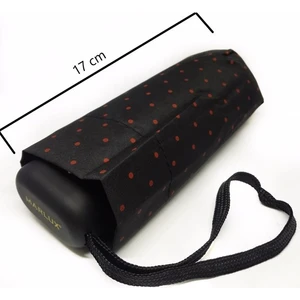 Marlux Mini Cep  Bayan Şemsiye, Kırmızı Puanteli  17 Cm, Ultra Mini Şemsiye