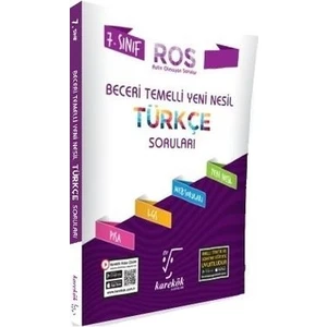 Karekök Yayıncılık 7. Sınıf Türkçe Yeni Nesil Beceri Temelli Sorular (Ros)