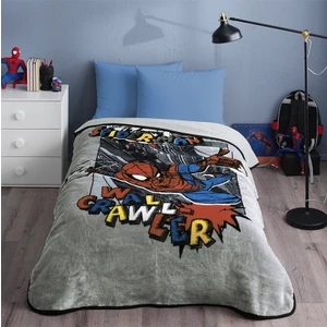 Peluş Lisanslı Spiderman Baskılı Tek Kişilik Battaniye