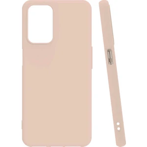 Case 4u Oppo A55 4g Kılıf Mat Renkli Yumuşak Kalın Sağlam Silikon Kılıf Biye Pembe