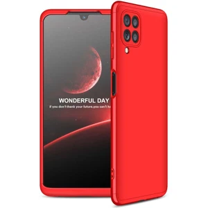 wowacs Samung Galaxy M32 ile Uyumlu Kılıf 3 Parçalı Tam Koruma Dayanıklı Soft Ince Kılıf