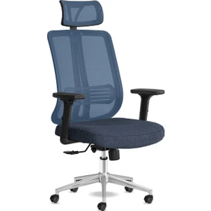 Yönetici Çalışma Koltuğu | Spark Başlıklı | Mavi Krom