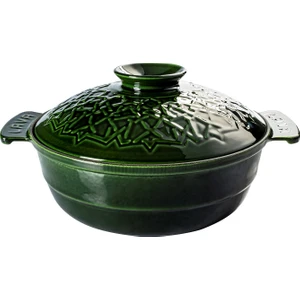 Anatolia Selçuklu Güveci (Ø) 26 cm Majolica Yeşil