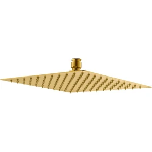 Tepe Duş Başlığı Kare Slim 304 Metal 25X25 cm Altın KTD102-G