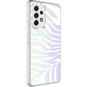 Case 4U Samsung Galaxy A23 Uyumlu Kılıf Ultra Koruma Fosforlu Yüzey M-Blue Desenli Kapak Zebra NO1