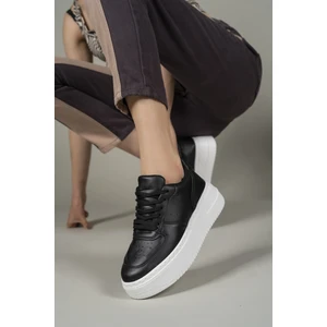 Siyah Beyaz Kadın Sneaker 0012255