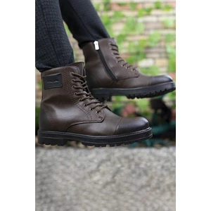 Riccon Kahverengi Fermuarlı Erkek Bot 0012856