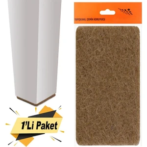 Yapışkanlı Mobilya Masa Sandalye Parke Zemin Ayak Koruyucu Kaydırmaz Keçesi 240x120 Mm