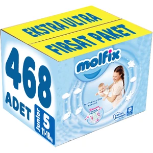 Bebek Bezi Beden:5 (11-18KG) Junior 468 Adet Ekstra Ultra Fırsat Pk