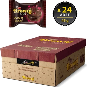 Browni Gold Vişneli Kek 24 Adet