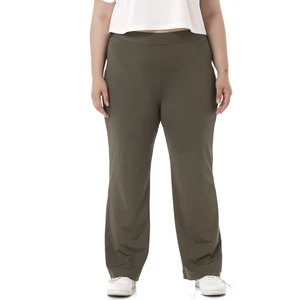 Disentis Modest Büyük Beden Beli Lastikli Boru Paça Dalgıç Haki Pantolon