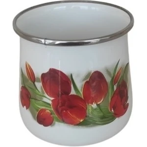 Emaye Kapaksız Kavanoz 500 ml 10 cm