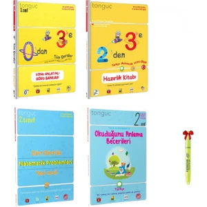 Tonguç Akademi Yayınları Tonguç Akademi 0'dan 3'e, 2'den 3'e, 2. Sınıf Dört Dörtlük Matematik ve Okuduğunu Anlama