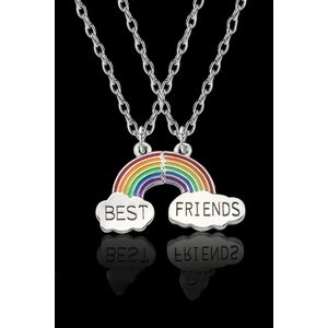 The Collection Zincir Gökkuşağı Arkadaşlık Best Friends Kolyesi