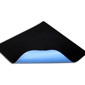 Siyah Mavi Taban Suya Dayanıklı Ofis + Gaming Kayma Yapmayan , Titreme Yapmayan Mouse Pad