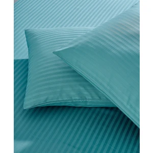 Komfort Home Çizgili Pamuk Saten Yastık Kılıfı / Petrol Yeşili (2 Adet)