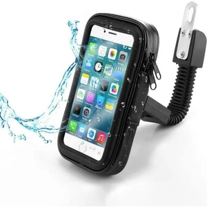 Su Geçirmez Dokunmatik XL Motosiklet Telefon Tutucu – ABS, Aynaya Montaj, Seyahat ve Navigasyon Kullanımı