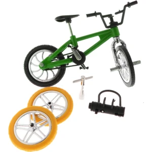 Alaşım Mini Parmak Bmx Bisiklet Oyuncak W / 2x Yedek Lastik Bisiklet Diecast Model (Yurt Dışından)