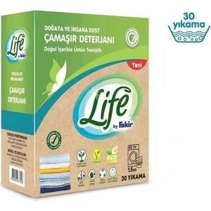 Life Doğal Toz Çamaşır Deterjanı 30 Yıkama 6 x 1,5 kg