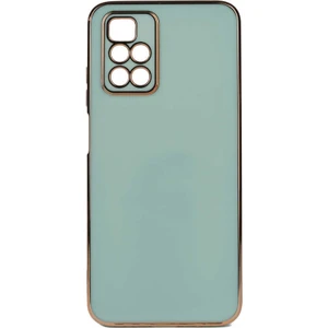 Xiaomi Redmi 10 2022 Kılıf Bark Parlak Silikon Renkli Kenarları Rose Yeşil