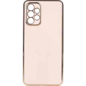 Samsung Galaxy A53 Kılıf Bark Parlak Silikon Renkli Kenarları Rose Bronz