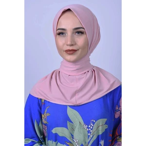 Belifanti Collection Kadın Tesettür Çıtçıtlı Bone Sandy Hijab Boyunluk Bone Pembe