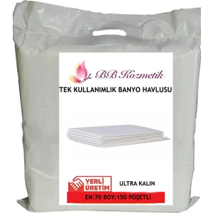 BB Kozmetik Tek Kullanımlık Kalın Banyo Havlusu (70X150 Cm) 10 Adet
