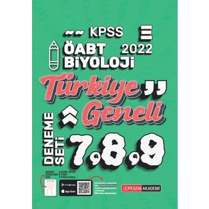Pegem Akademi Yayıncılık 2022 KPSS ÖABT Biyoloji 7-8-9 (3'lü Deneme)
