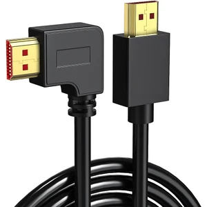 1.5 Metre HDMI L Kablo 90 Derece Sağ Açılı HDMI Erkek Erkek L Kablo