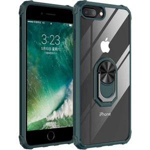 Iphone 8 Plus Tam Korumalı Yüzüklü Renkli Kenarlı Manyetik Mola Kılıf