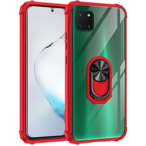 Samsung Galaxy Note 10 Lite Tam Korumalı Yüzüklü Renkli Kenarlı Manyetik Mola Kılıf