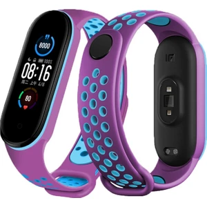 Xiaomi Mi Band 5 / 6 Kordon Nike Spor Delikli Kordon