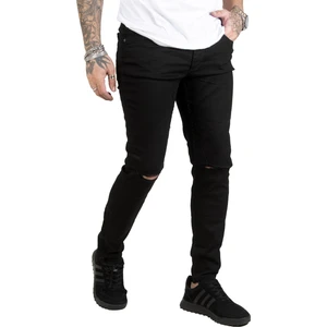 Dizleri Yırtık Likralı Slim Fit Erkek Kot Pantolon 1902114