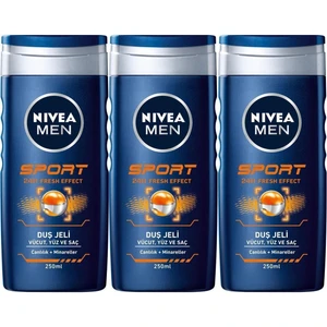 Sport Erkek Banyo ve Duş Jeli 250 ml x 3