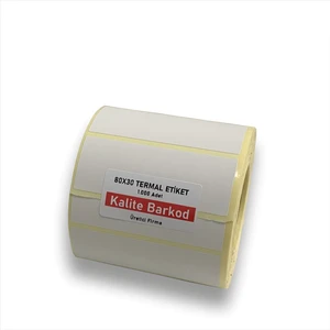 80X20 Termal Etiket | Rulo Barkod Etiketi
