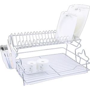 Bulaşık Sepeti Çift Katlı Tabaklık Star Model