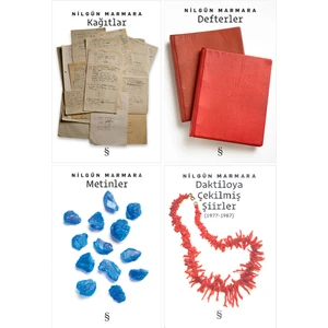 Kağıtlar - Defterler - Metinler - Daktiloya Çekilmiş Şiirler - 4 Kitap - Nilgün Marmara