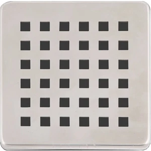 YT45 Paslanmaz Çelik Kare Delikli Banyo Yer Süzgeç Izgarası-Üst Kapak 10X10CM Yer Süzgeçleri Için Uyumlu