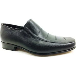 Zeki Rok  Deri Kösele Erkek Ayakkabı Siyah 06 K-13