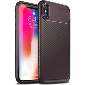  Kvy Iphone x Karbon Görünüm Negro Silikon Kılıf