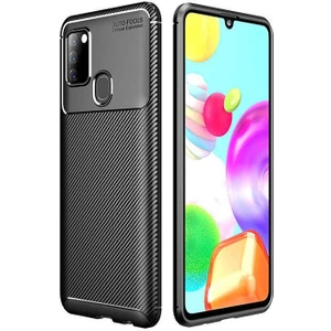 Samsung Galaxy A21S Karbon Görünüm Negro Silikon Kılıf