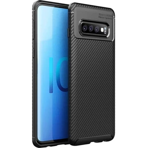 Samsung Galaxy S10 Plus Karbon Görünüm Negro Silikon Kılıf