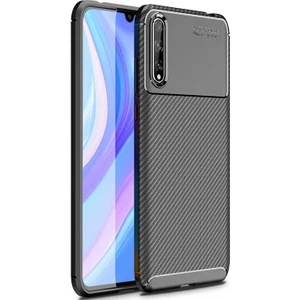 Huawei P Smart S Karbon Görünüm Negro Silikon Kılıf