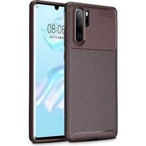 Huawei P30 Pro Karbon Görünüm Negro Silikon Kılıf