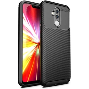 Huawei Mate 20 Lite Karbon Görünüm Negro Silikon Kılıf